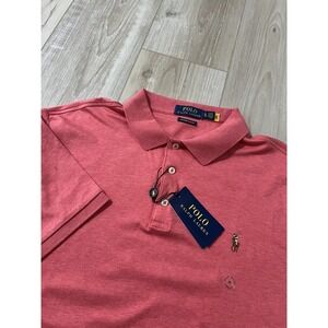 Polo Ralph Lauren Custom Slim Fit Polo Yaka T-shirt Sz XL Fleshy Pony